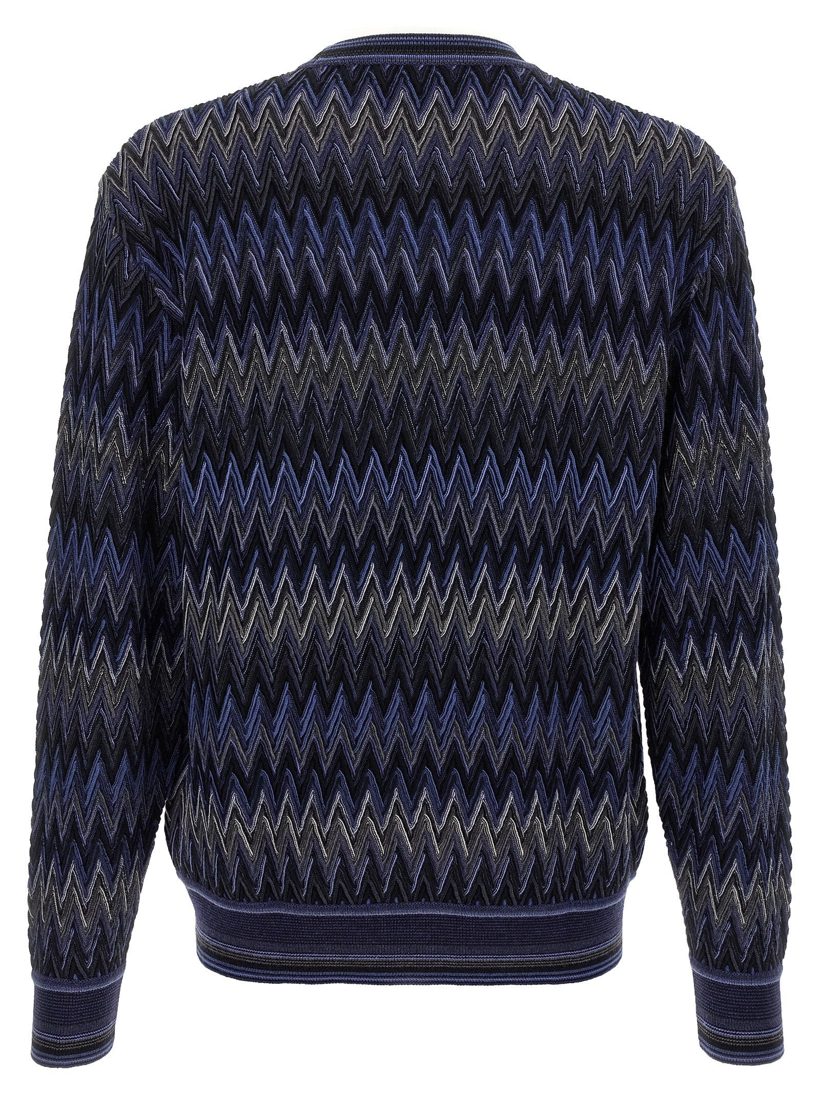 Missoni Blue Wool Cardigan