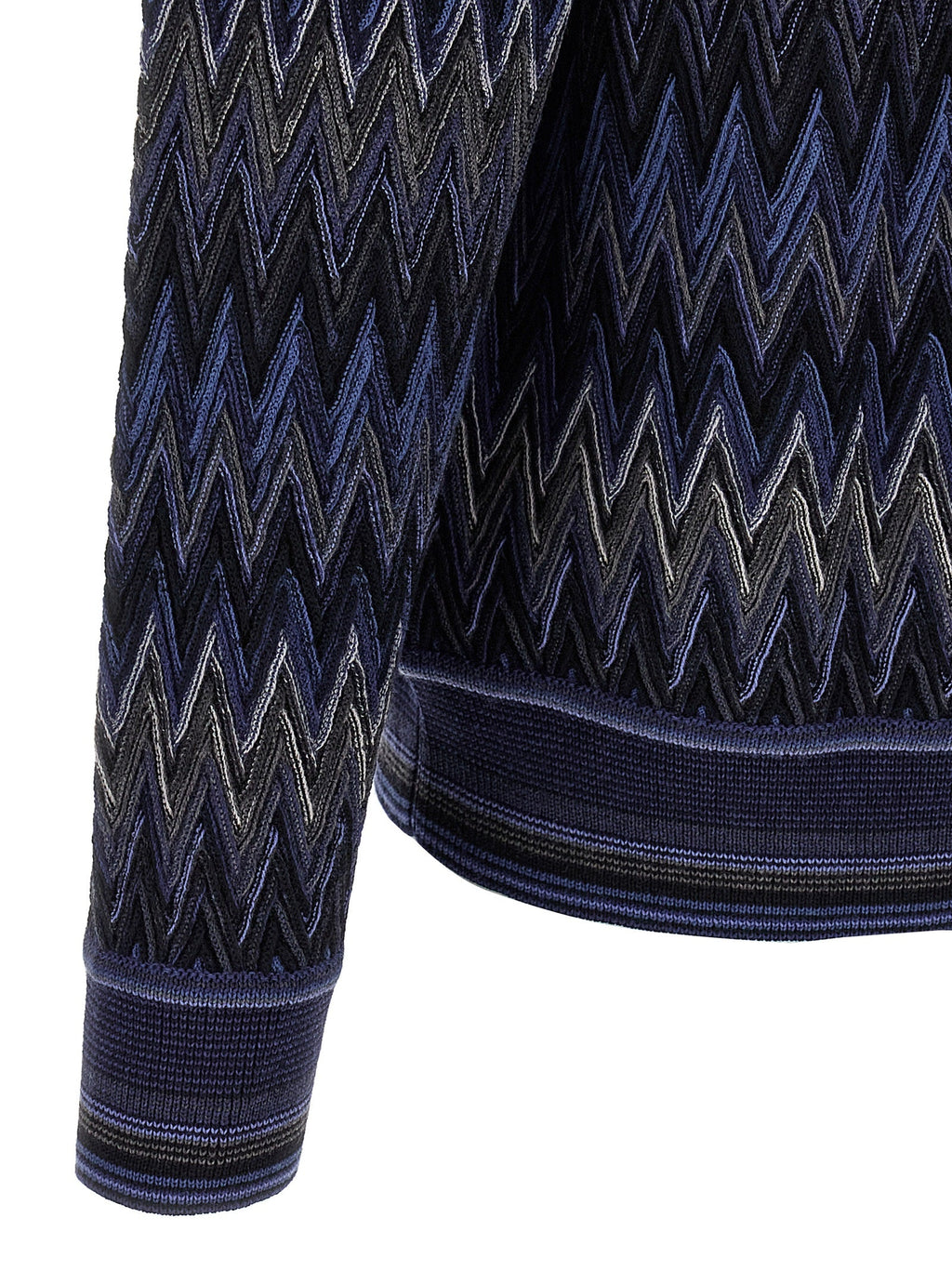 Missoni Blue Wool Cardigan