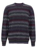 Missoni Blue Wool Cardigan