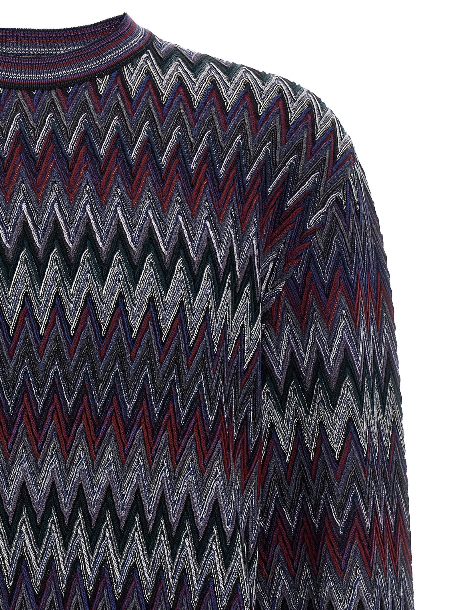 Missoni Blue Wool Cardigan