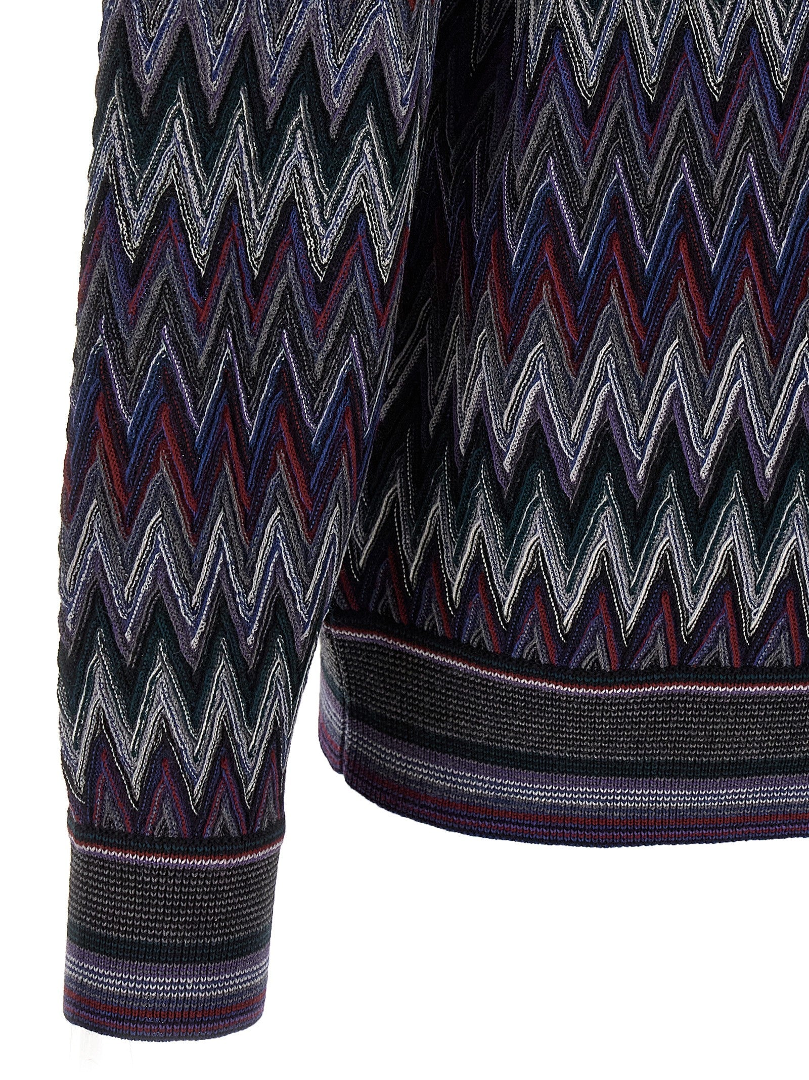 Missoni Blue Wool Cardigan
