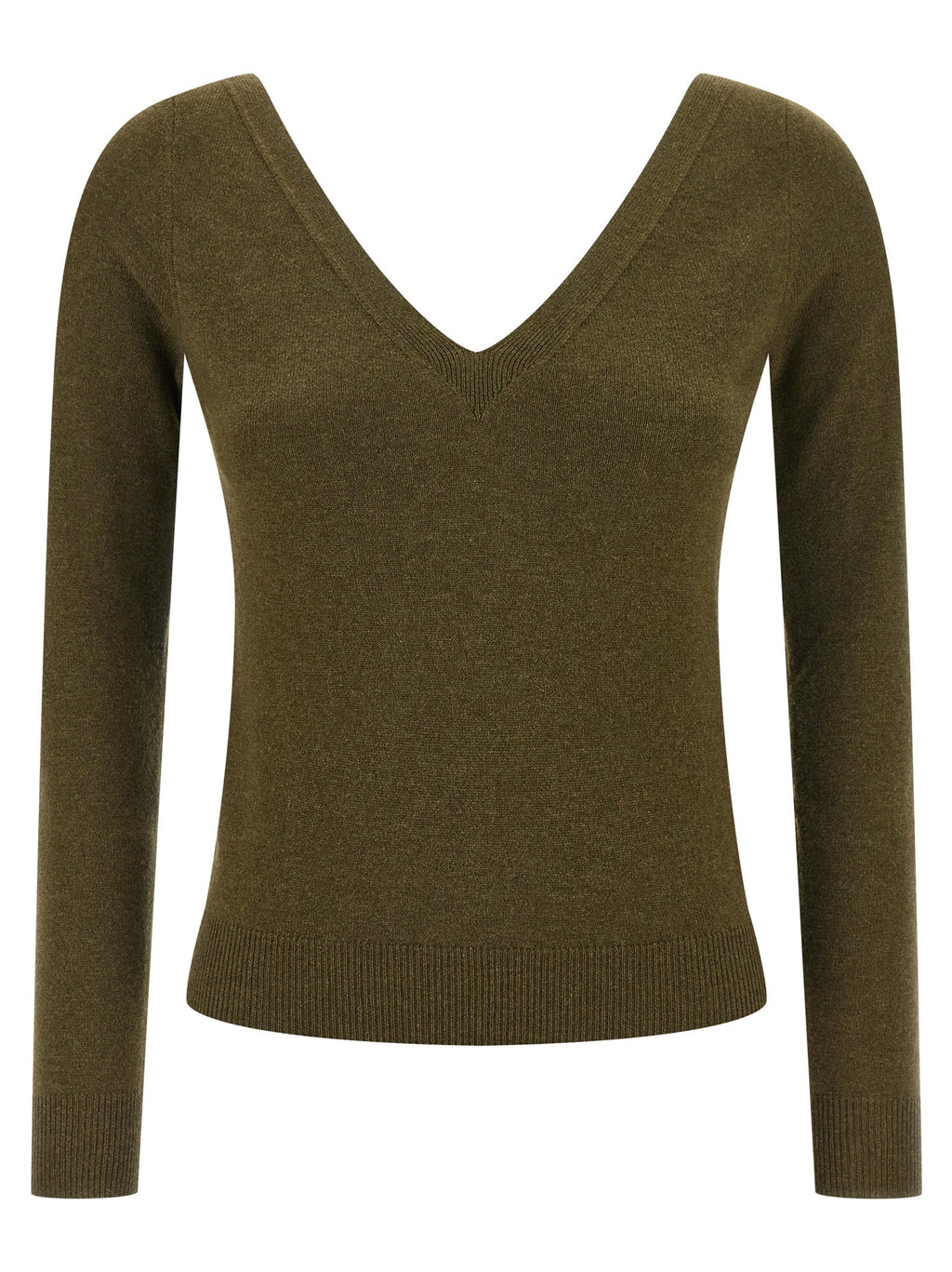 Saint Laurent Bicolor Cashmere Cardigan