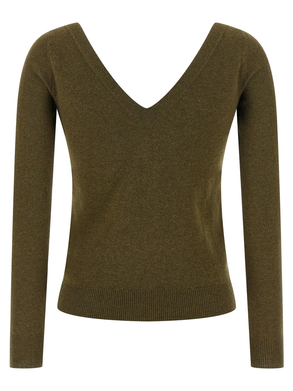 Saint Laurent Bicolor Cashmere Cardigan