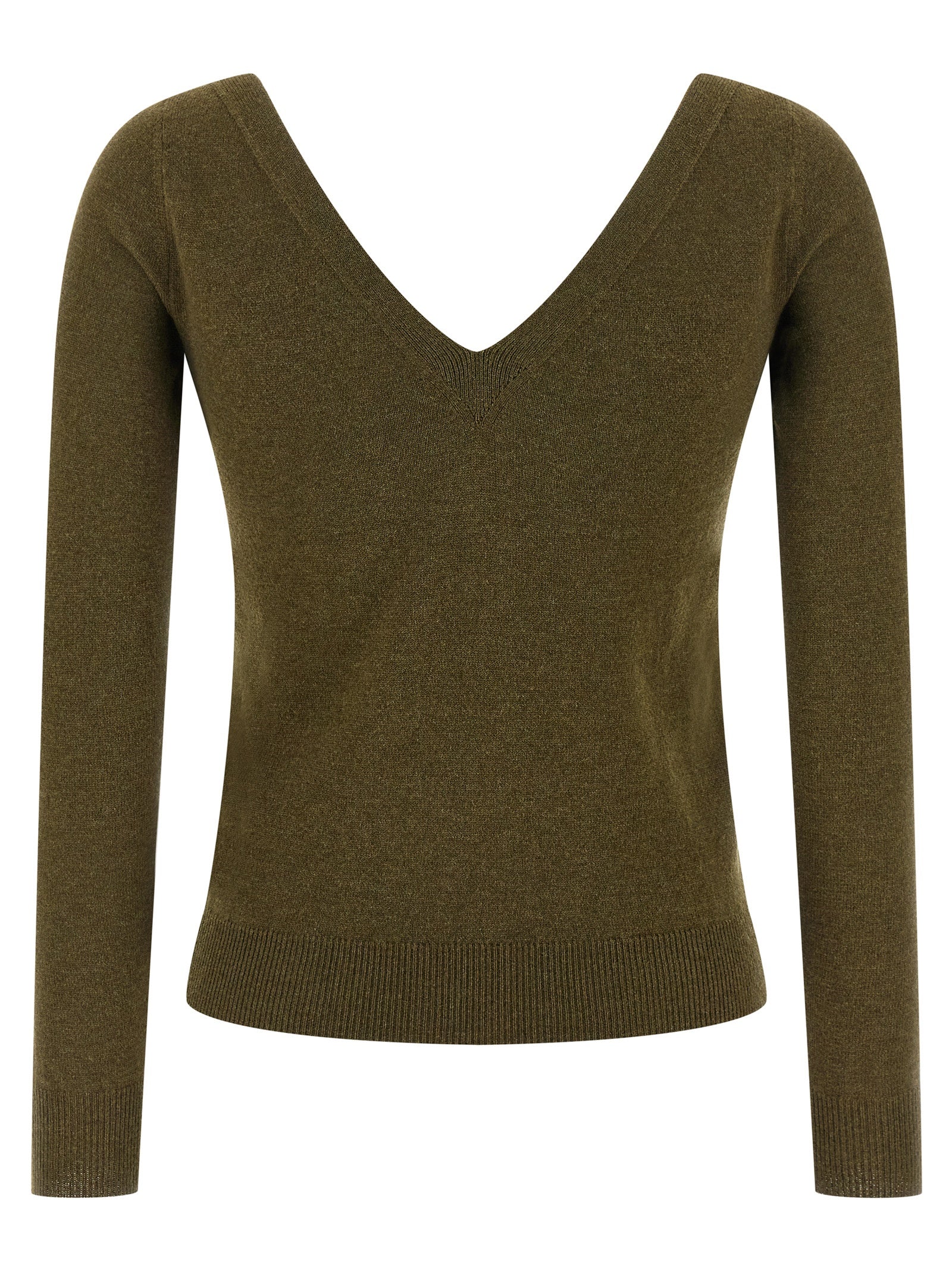 Saint Laurent Bicolor Cashmere Cardigan