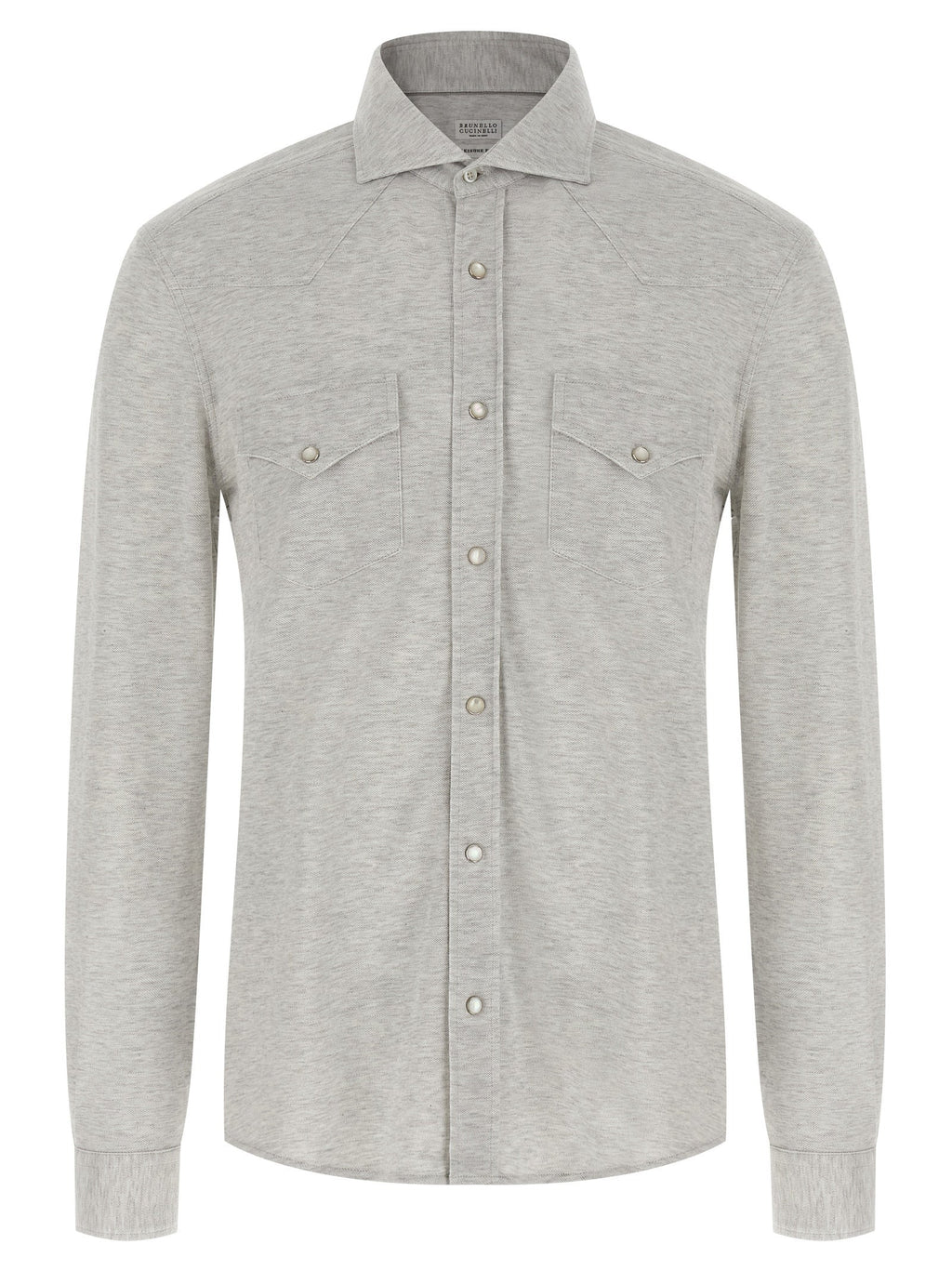 Brunello Cucinelli Gray Cotton Blouse