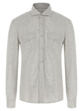 Brunello Cucinelli Gray Cotton Blouse