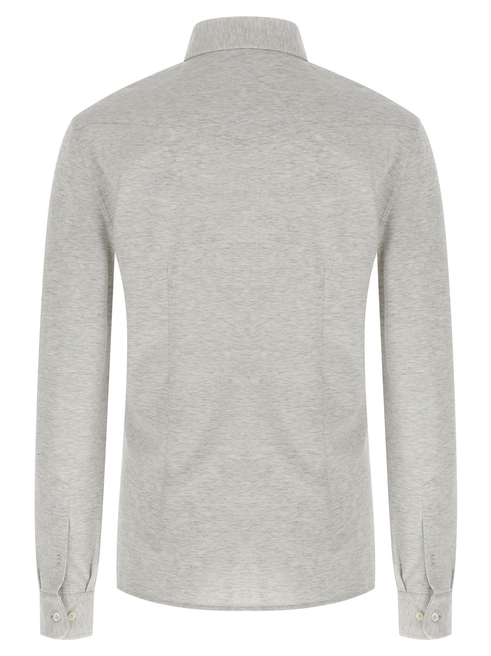 Brunello Cucinelli Gray Cotton Blouse