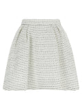 Alessandra Rich White Polyamide Long Skirt