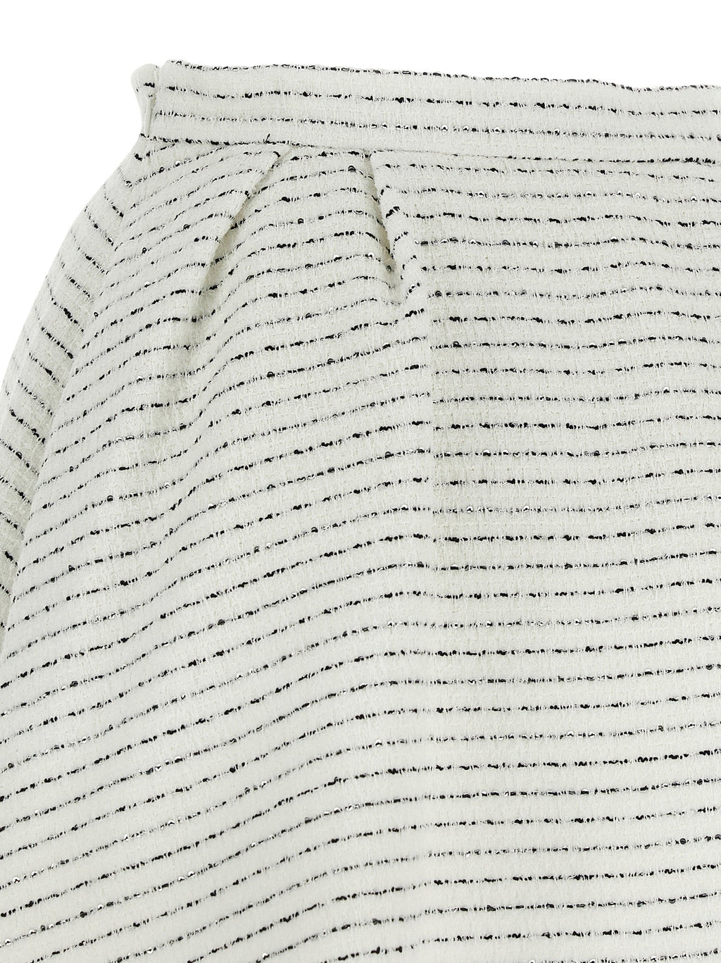 Alessandra Rich White Polyamide Long Skirt