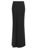 Alessandra Rich Black Virgin Wool Mini Skirt