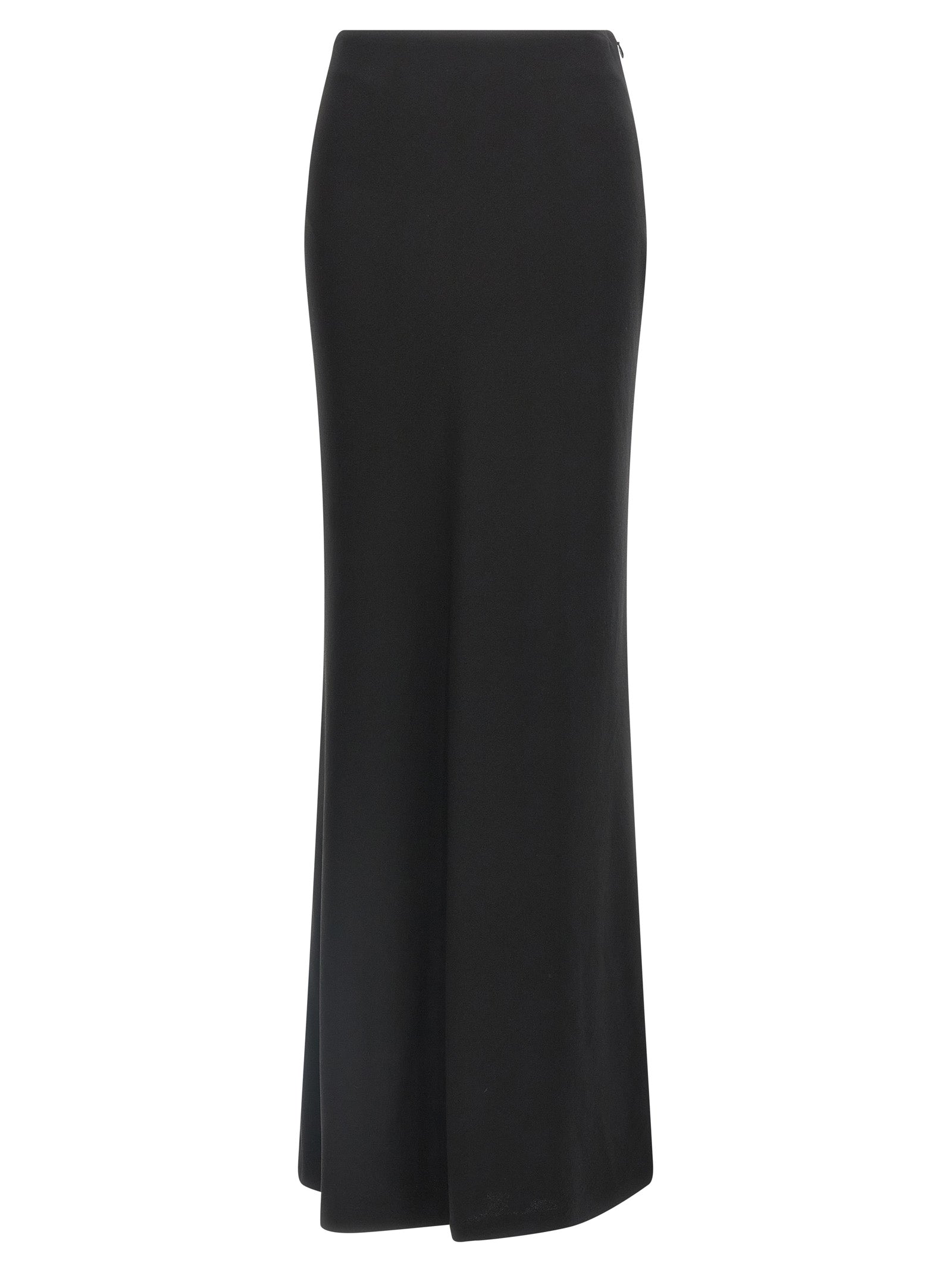 Alessandra Rich Black Virgin Wool Mini Skirt