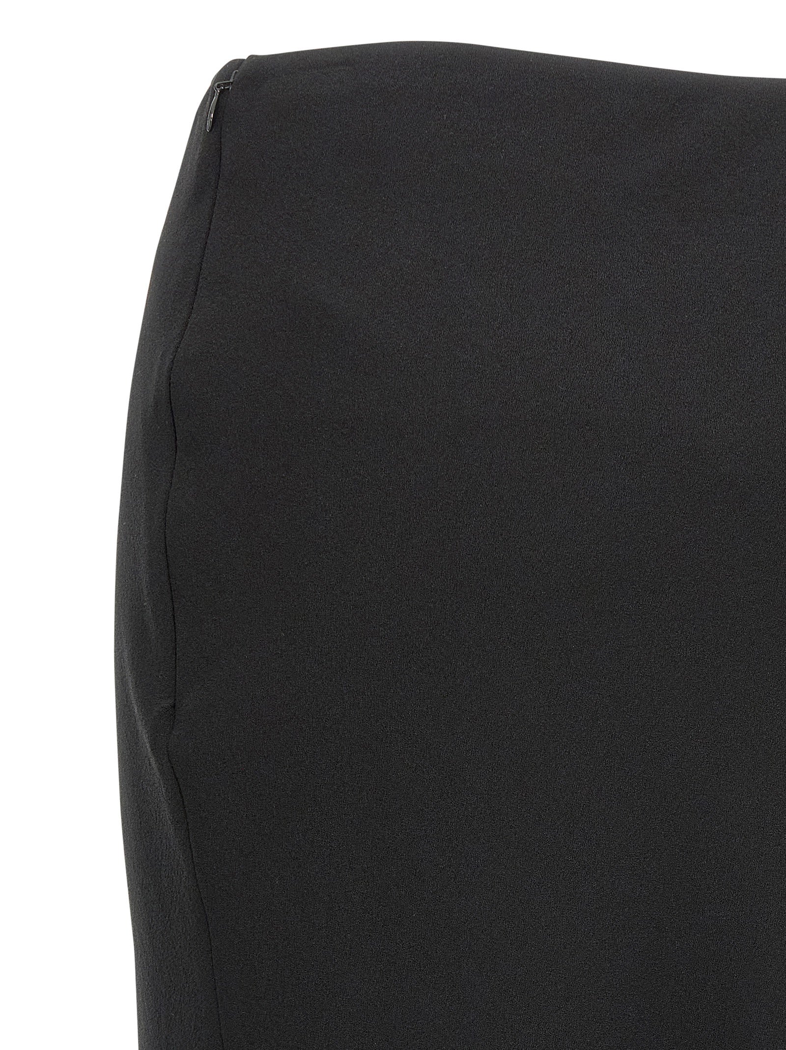 Alessandra Rich Black Virgin Wool Mini Skirt
