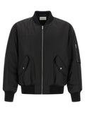 Saint Laurent Black Polyamide Bomber