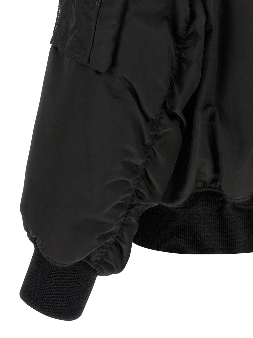 Saint Laurent Black Polyamide Bomber