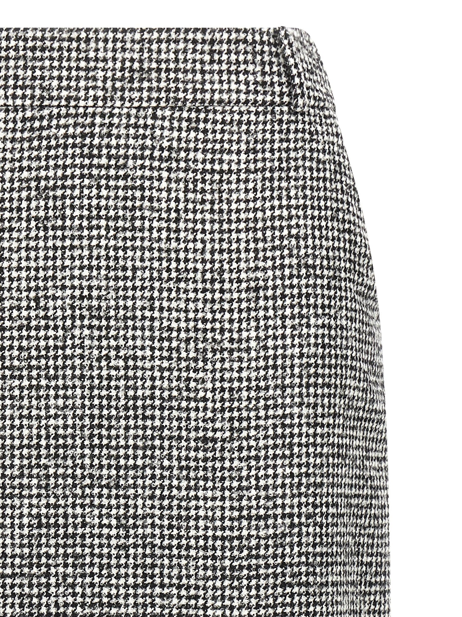 Ermanno Scervino Bicolor Wool Midi Skirt
