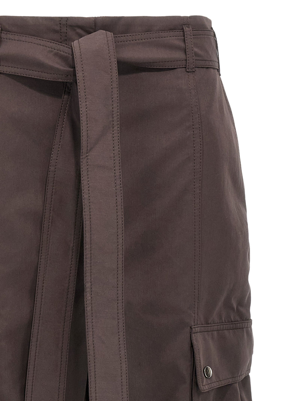 The Andamane Brown Polyester Cargo Pants