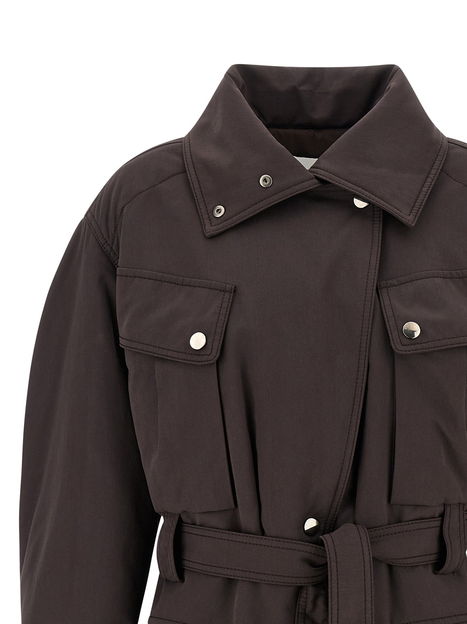The Andamane Brown Polyester Parka