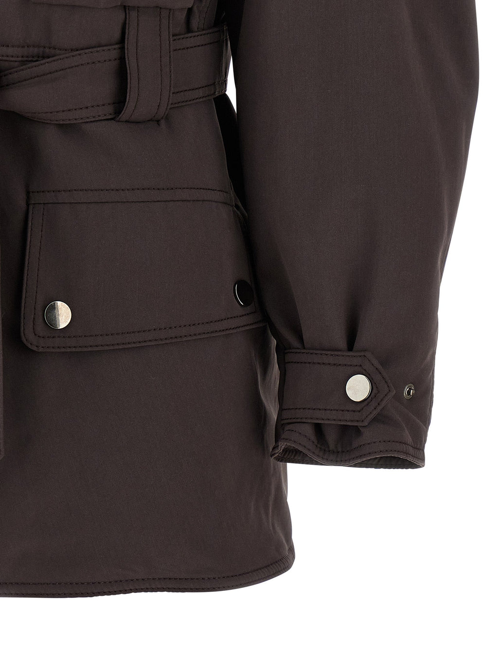 The Andamane Brown Polyester Parka