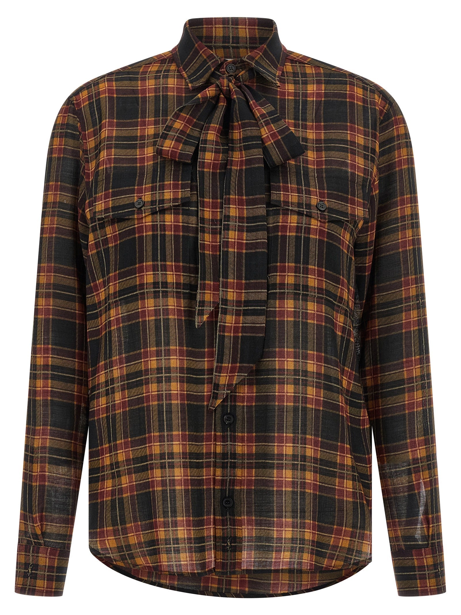 Saint Laurent Multicolor Wool Blouse