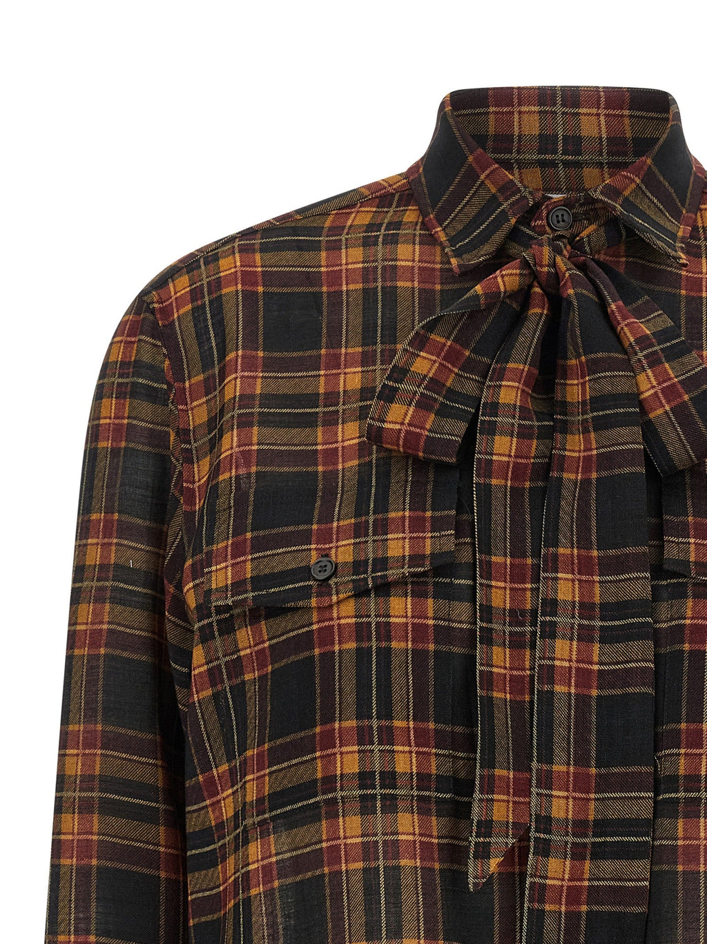 Saint Laurent Multicolor Wool Blouse
