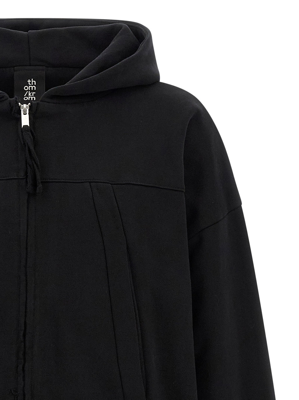 Thom Krom Black Cotton Sweatshirt