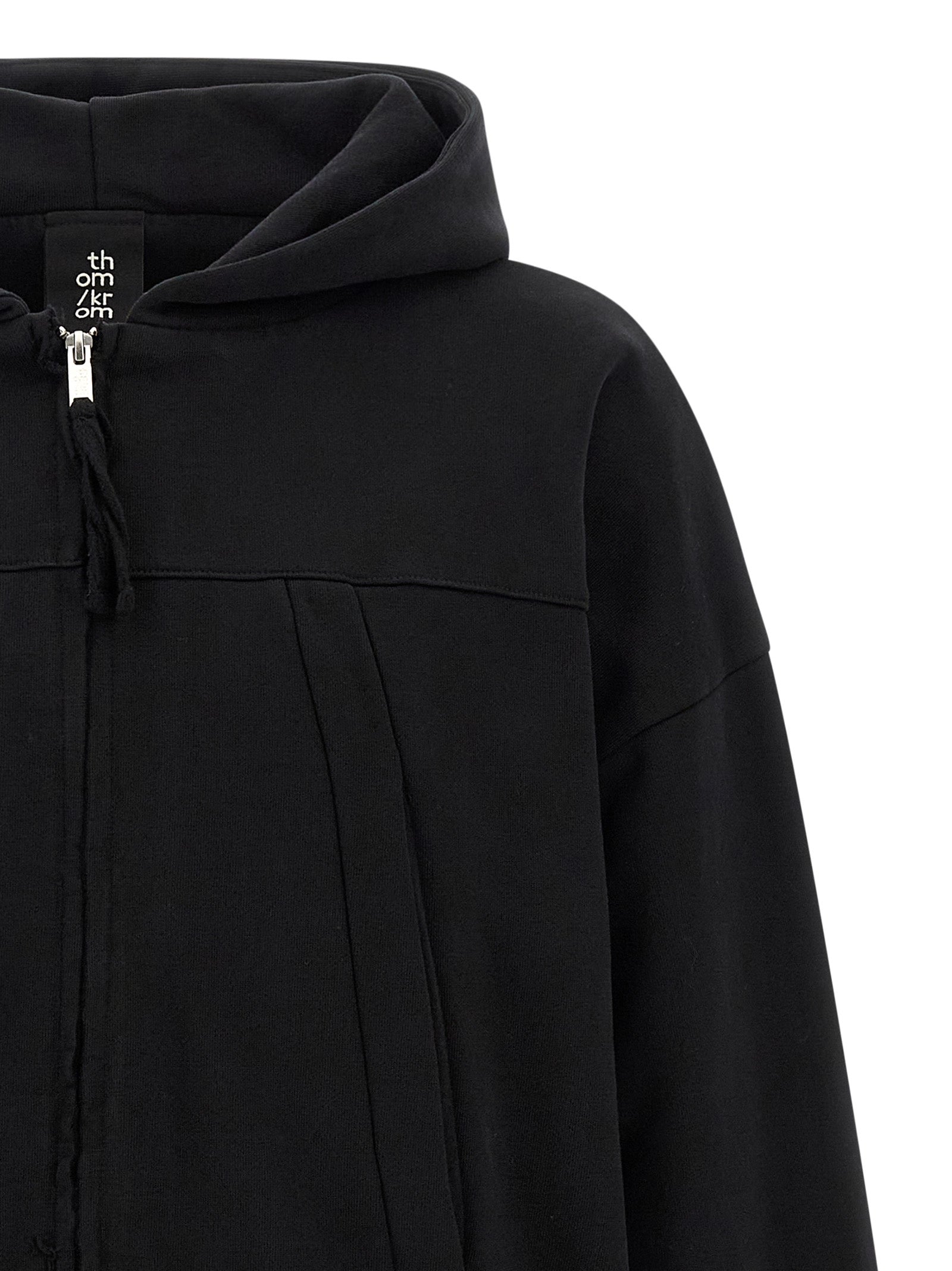 Thom Krom Black Cotton Sweatshirt