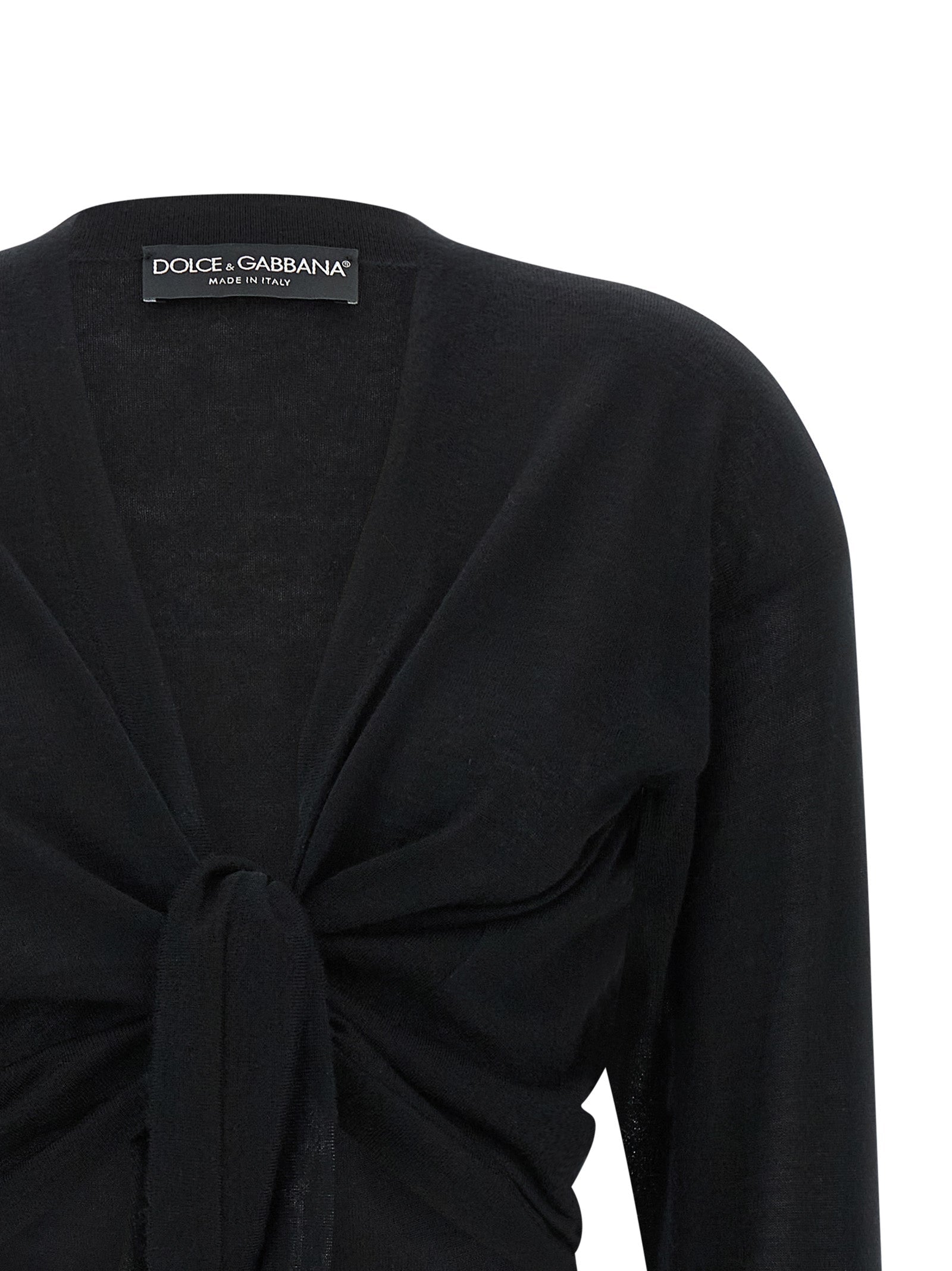 Dolce & Gabbana Black Cashmere Cardigan