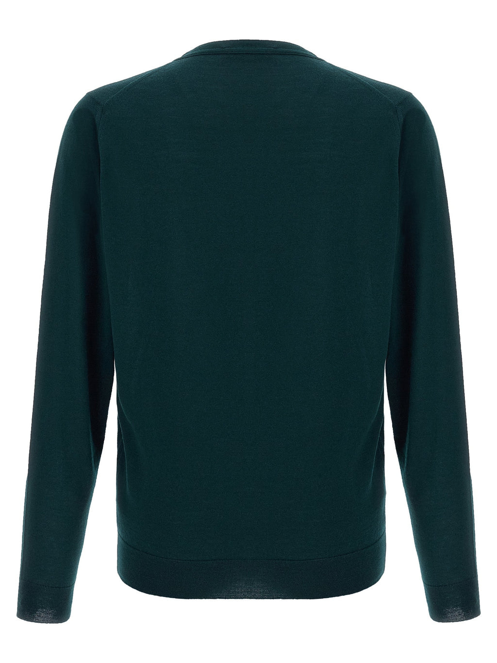JOHN SMEDLEY Bicolor Merino Wool Cardigan