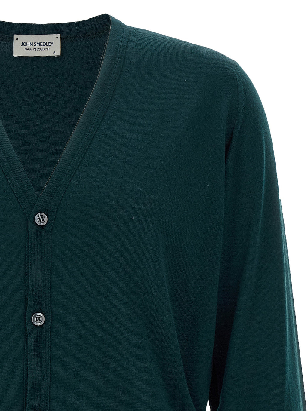 JOHN SMEDLEY Bicolor Merino Wool Cardigan