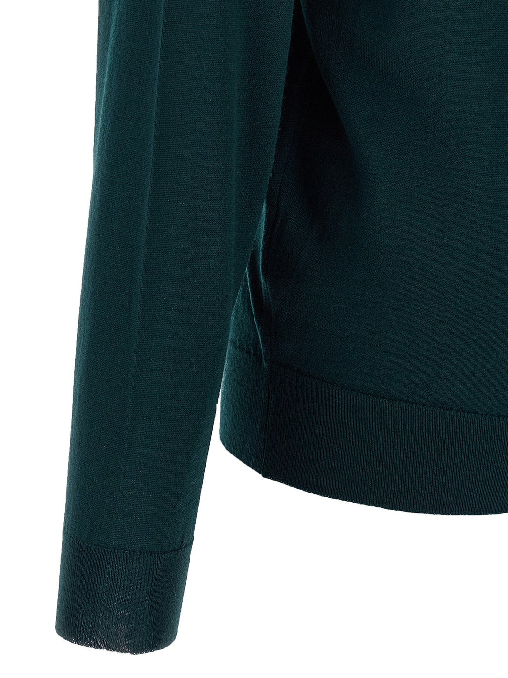 JOHN SMEDLEY Bicolor Merino Wool Cardigan