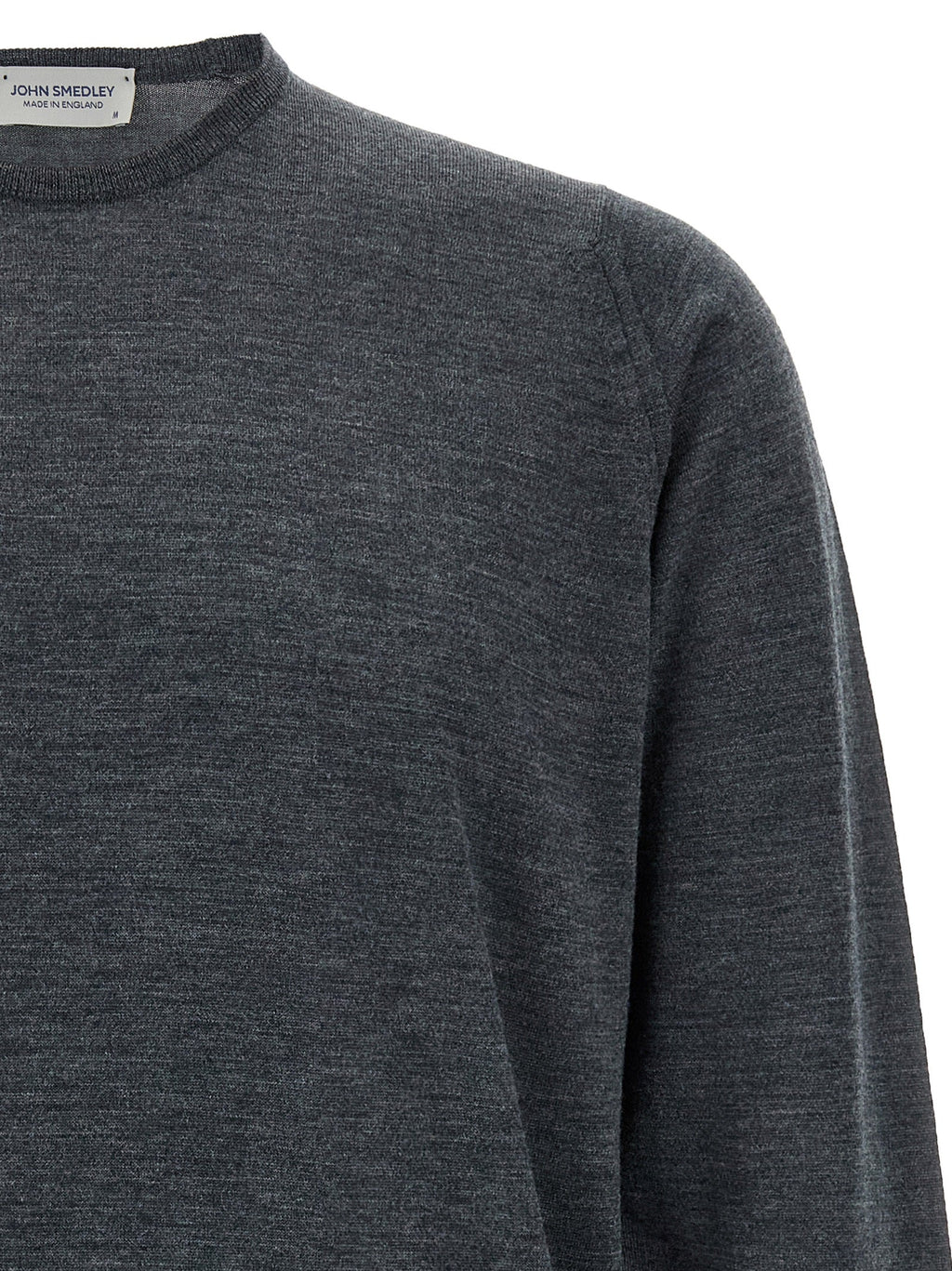 JOHN SMEDLEY Gray Merino Wool Cardigan
