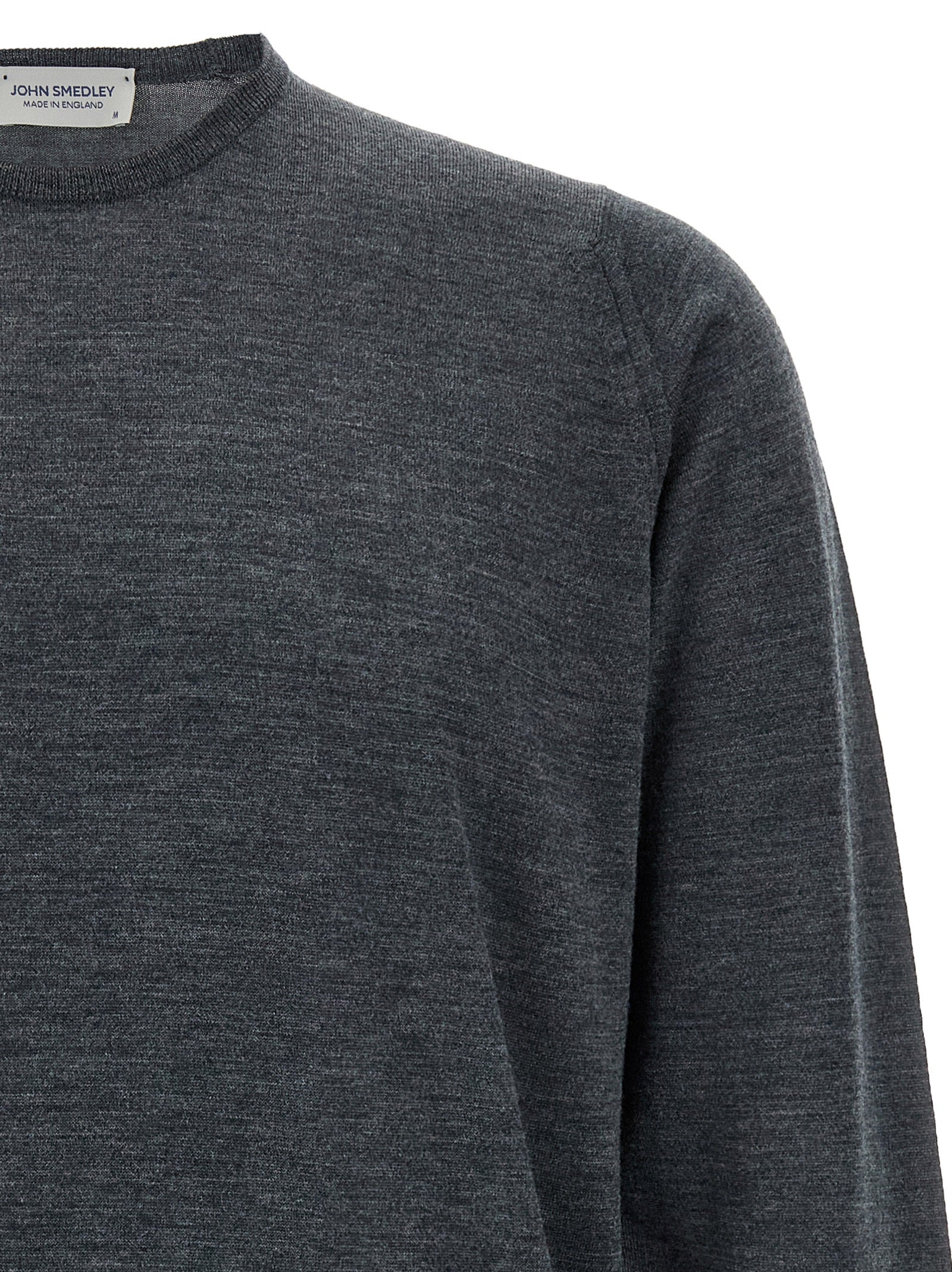 JOHN SMEDLEY Gray Merino Wool Cardigan