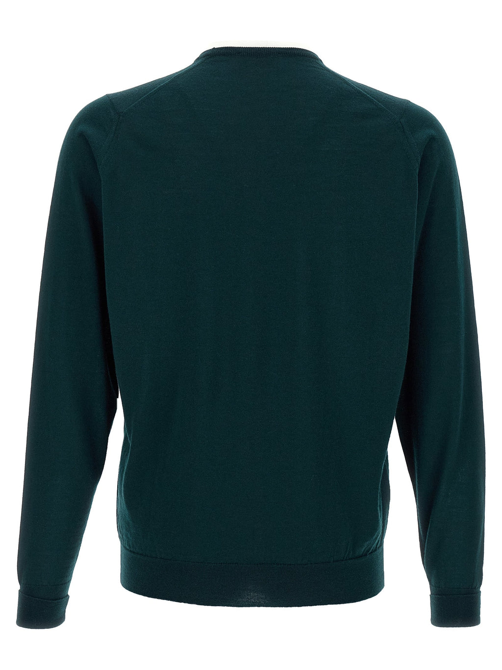 JOHN SMEDLEY Bicolor Merino Wool Cardigan