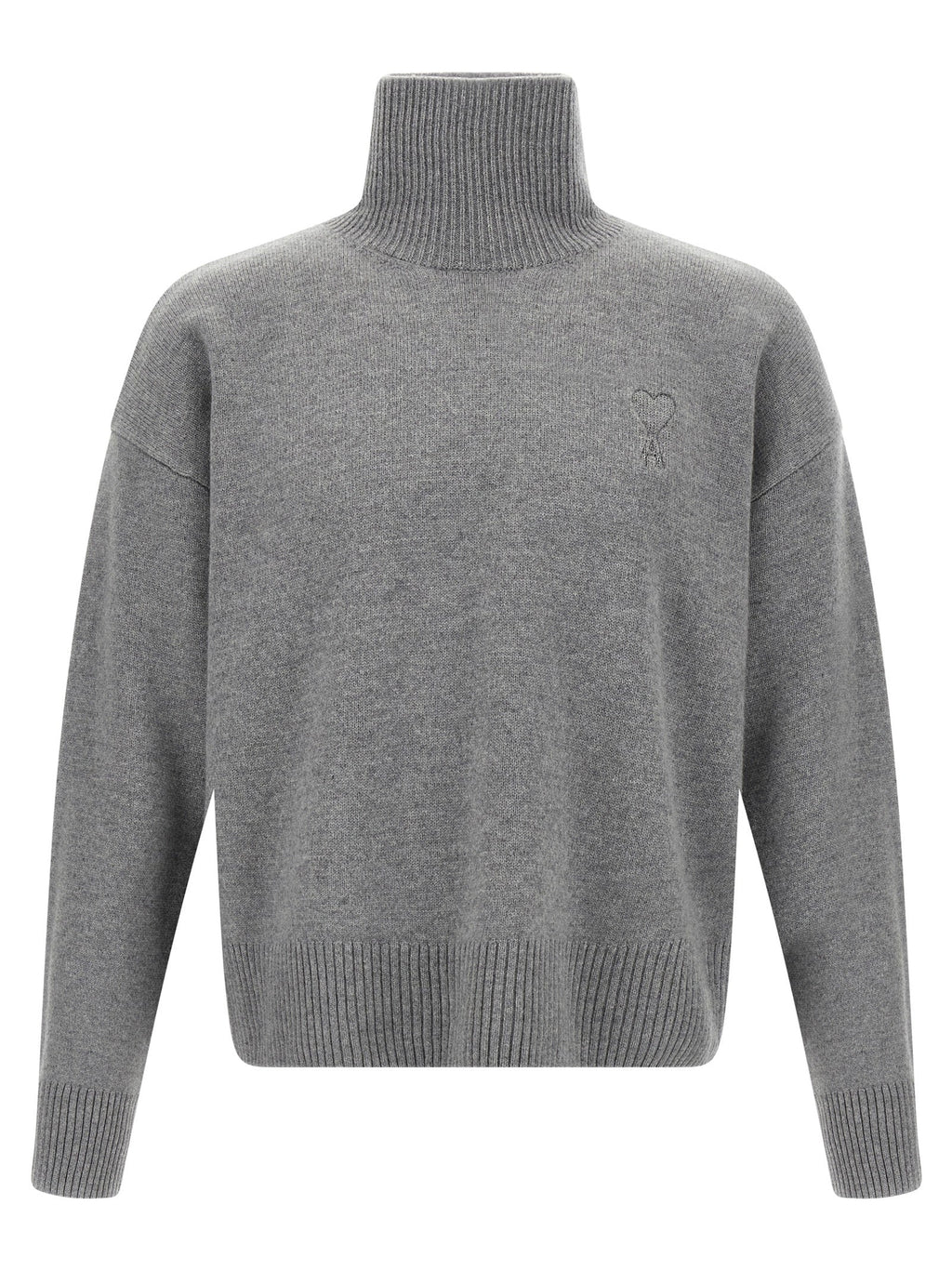 Ami Paris Gray Wool Cardigan