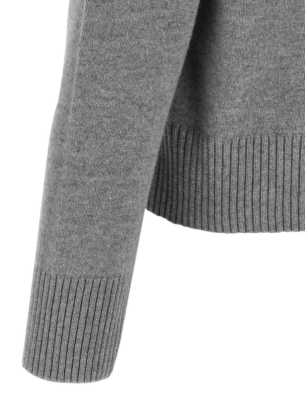 Ami Paris Gray Wool Cardigan