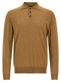 ZANONE Beige Cashmere Polo Shirt