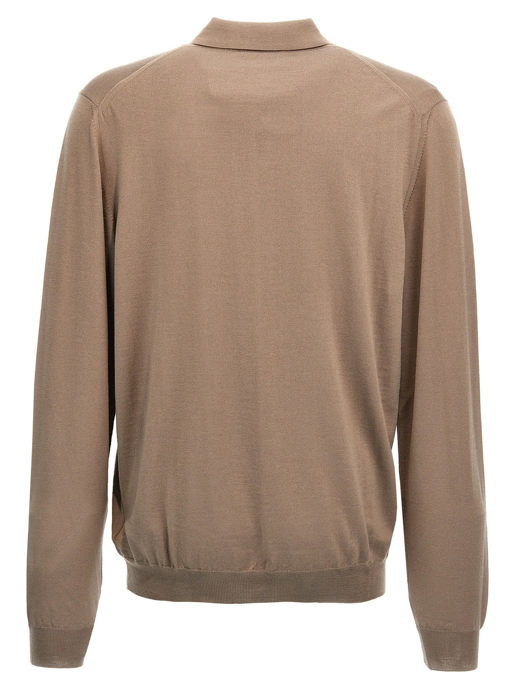 ZANONE Beige Virgin Wool Polo Shirt