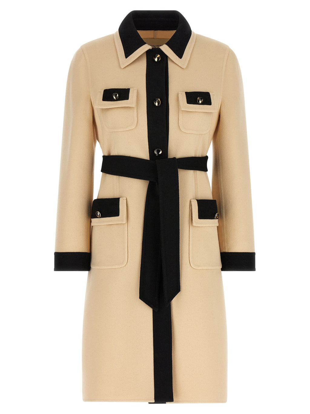 Valentino Garavani Beige Virgin Wool Coat