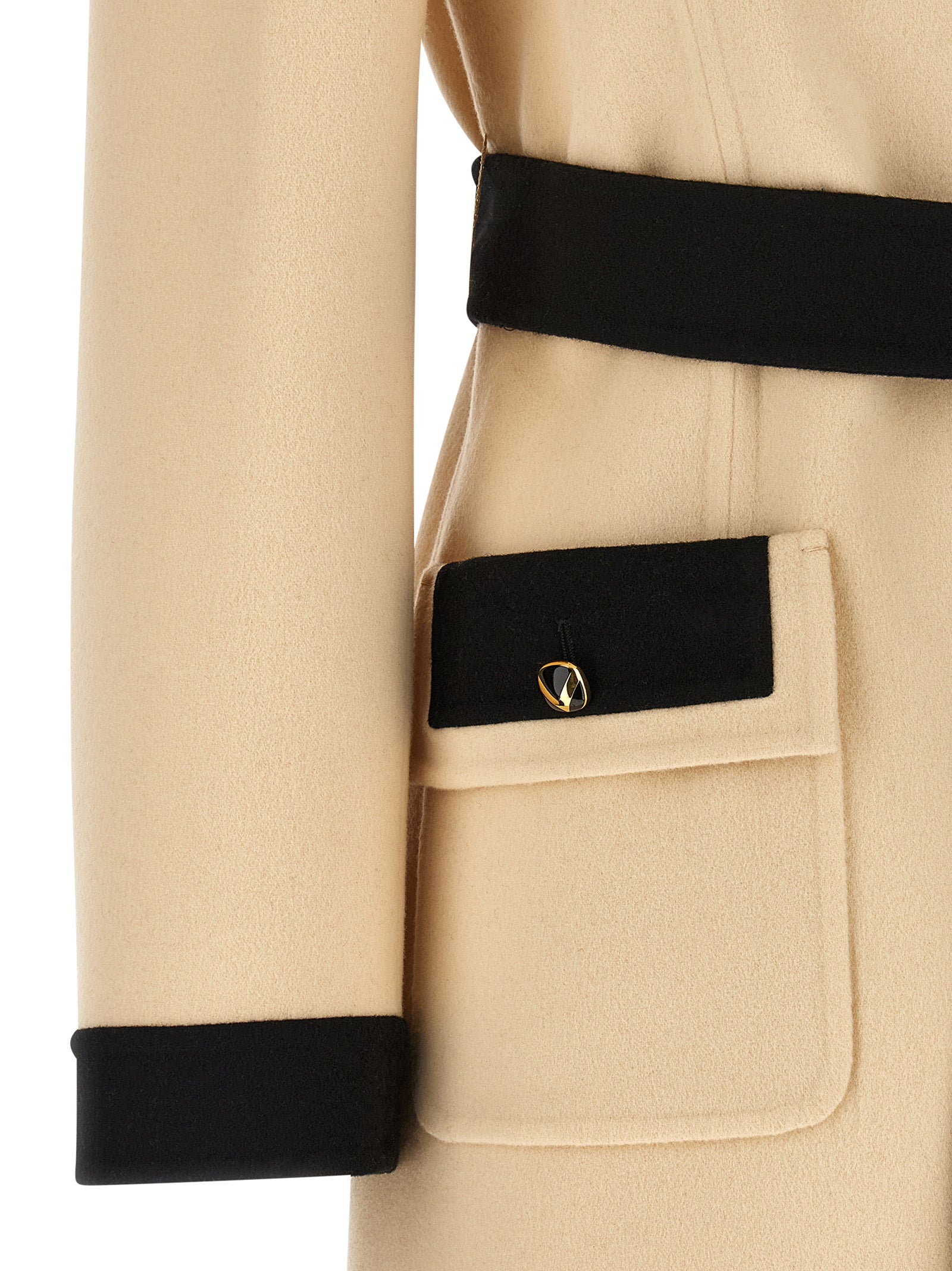 Valentino Garavani Beige Virgin Wool Coat