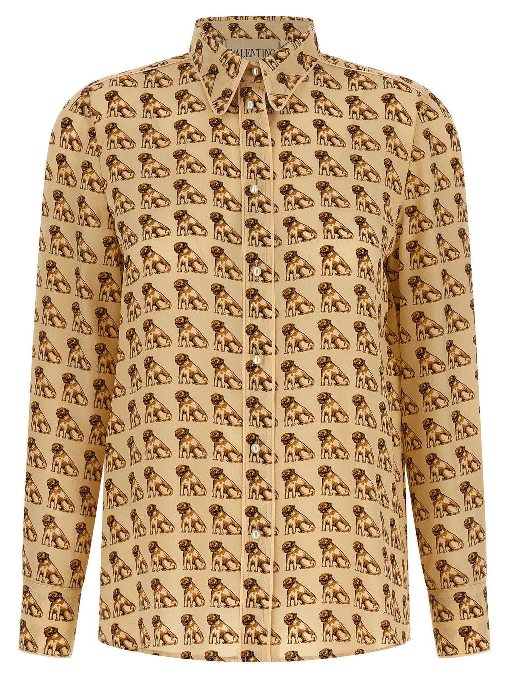 Valentino Garavani Beige Silk Blouse