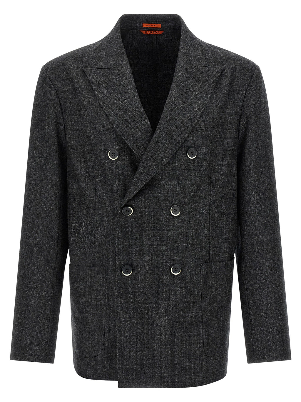 BARENA Gray Virgin Wool Blazer