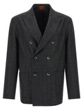 BARENA Gray Virgin Wool Blazer