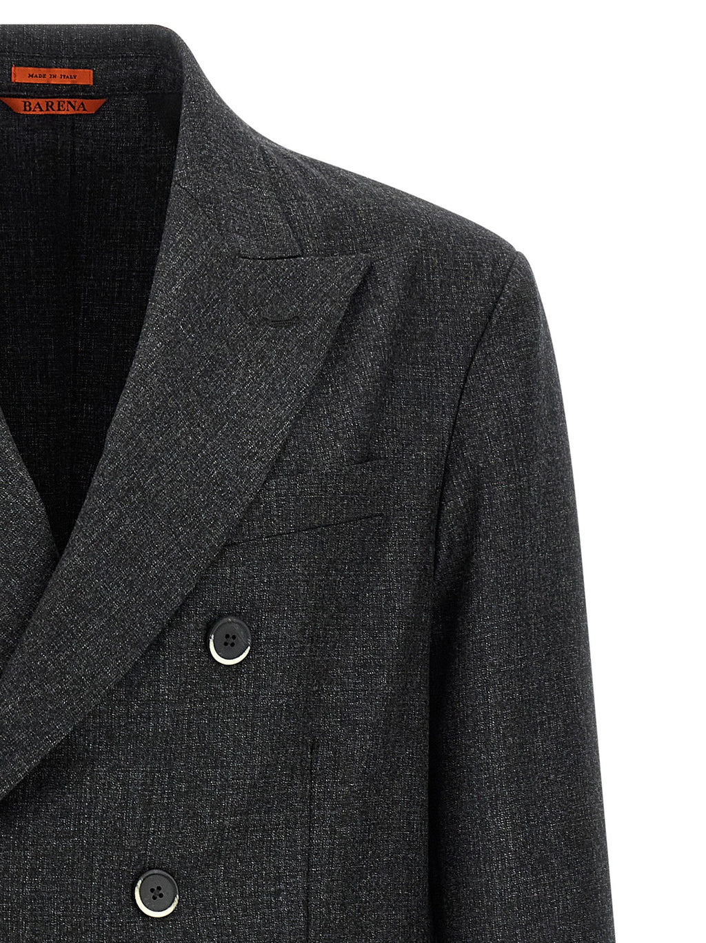BARENA Gray Virgin Wool Blazer