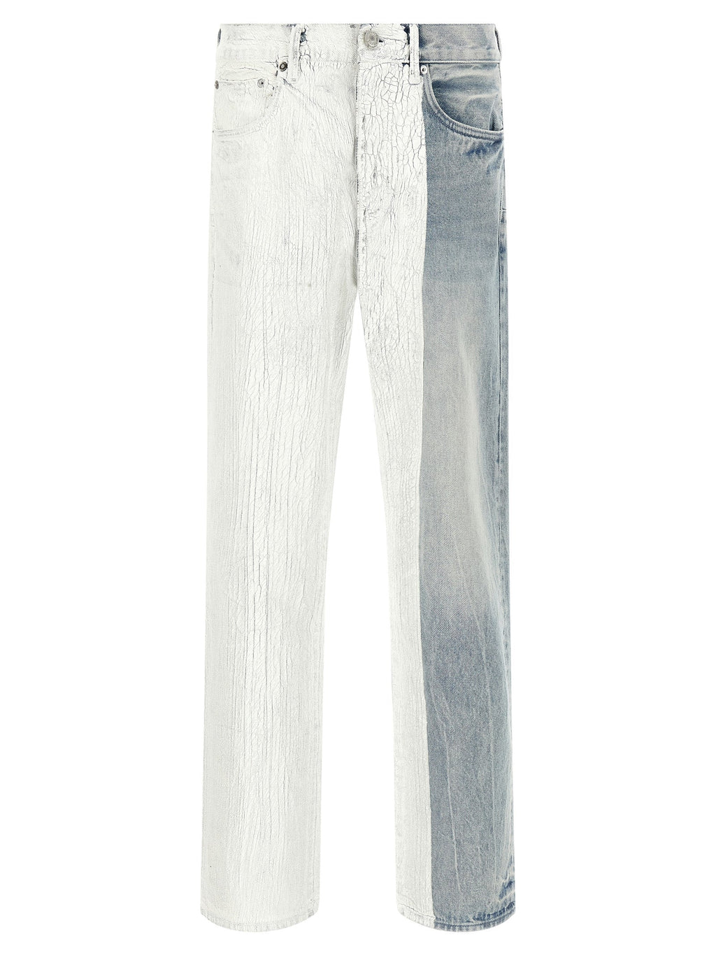 PURPLE Blue Cotton Straight-Leg Jeans