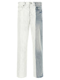 PURPLE Blue Cotton Straight-Leg Jeans