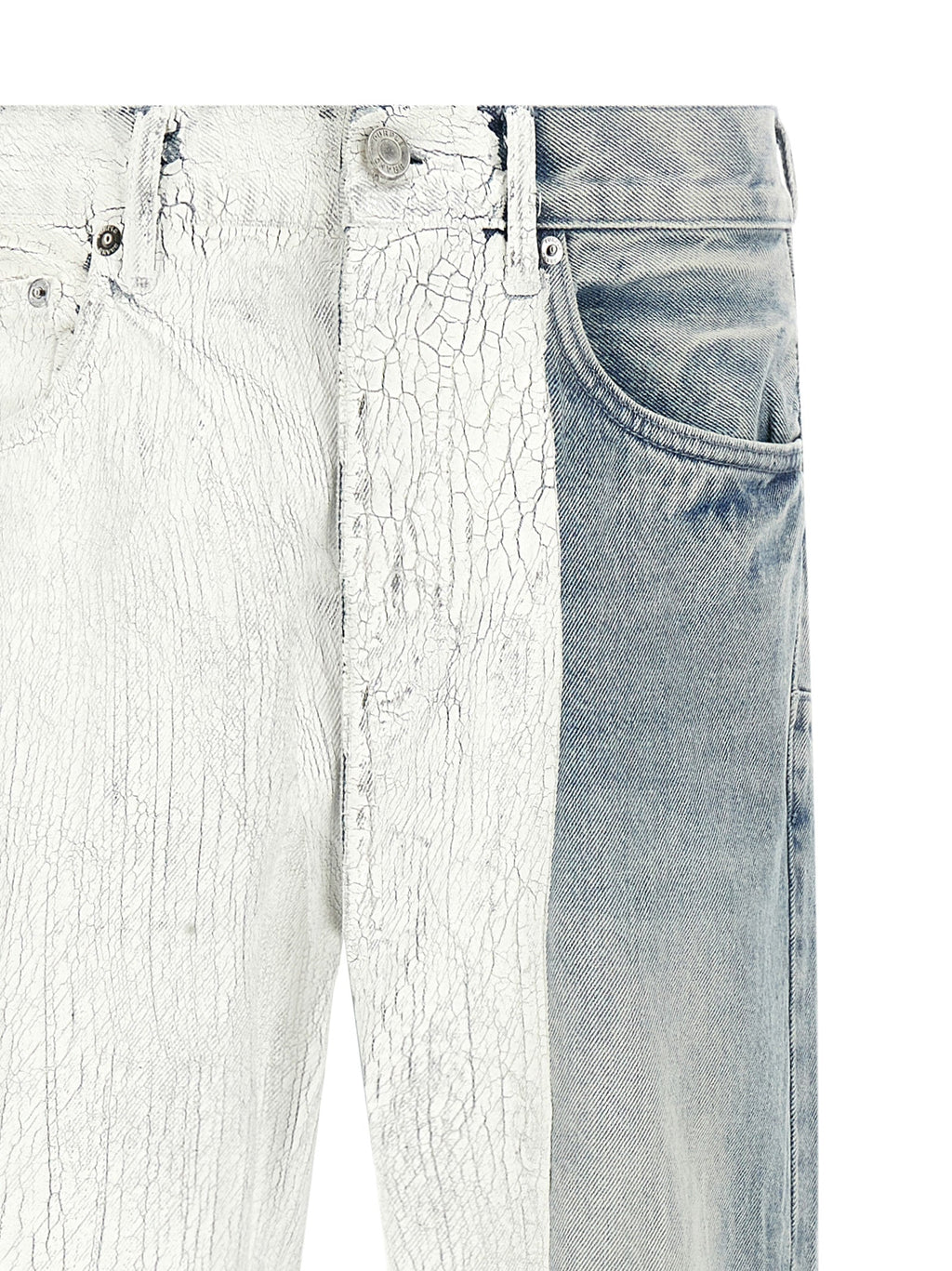 PURPLE Blue Cotton Straight-Leg Jeans