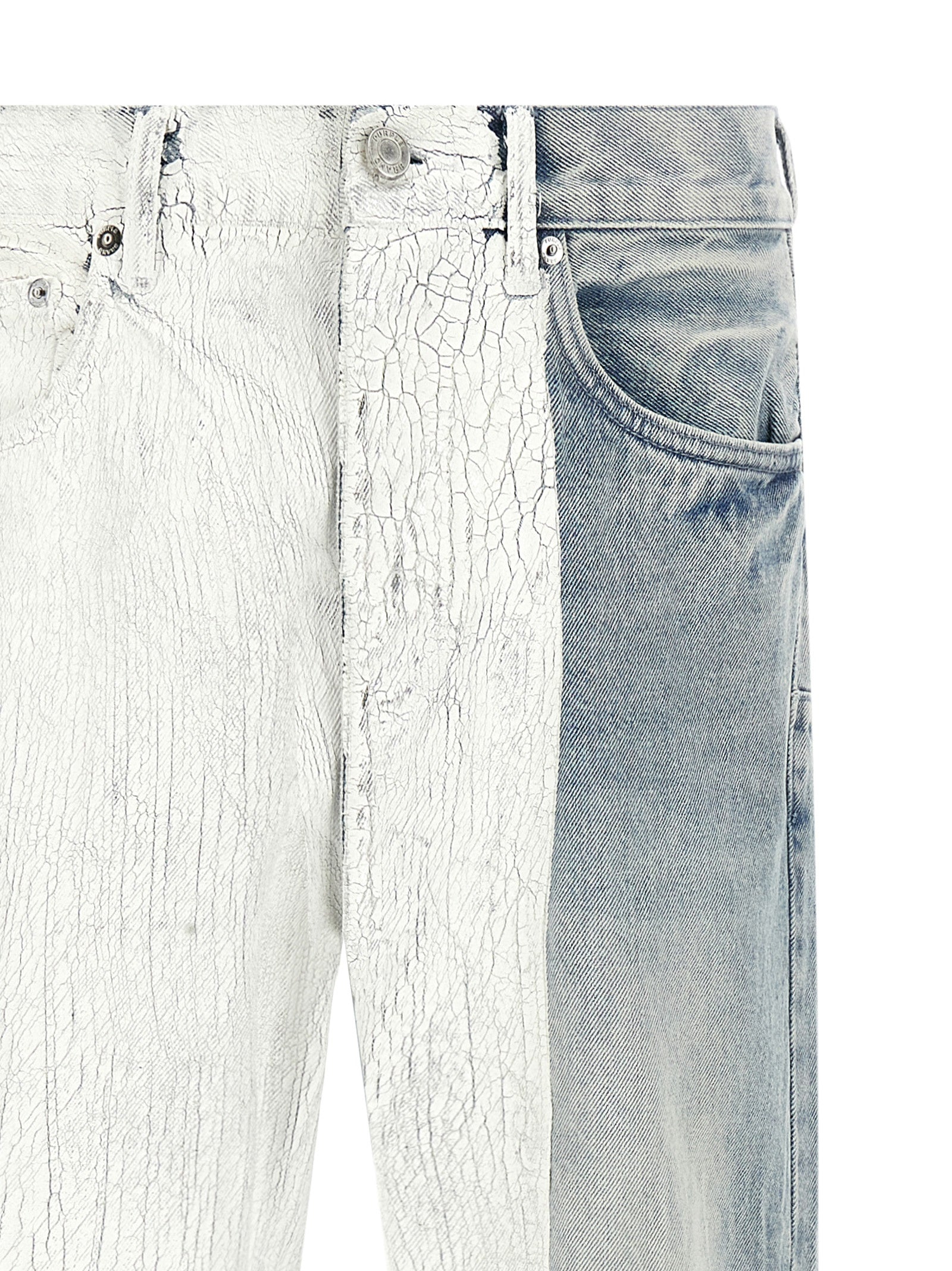PURPLE Blue Cotton Straight-Leg Jeans
