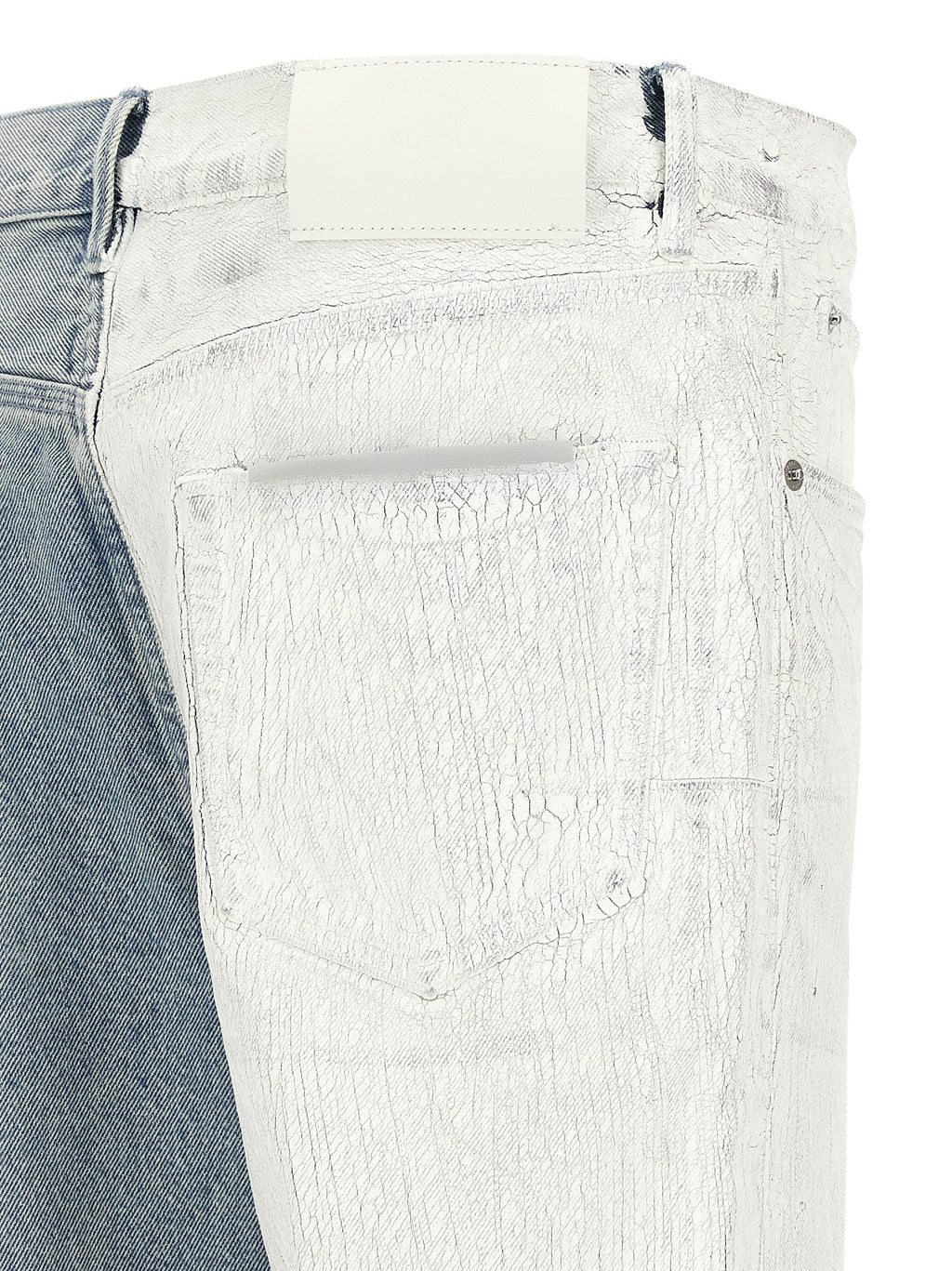 PURPLE Blue Cotton Straight-Leg Jeans