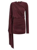 The Andamane Bordeaux Copper Short Dress The Andamane