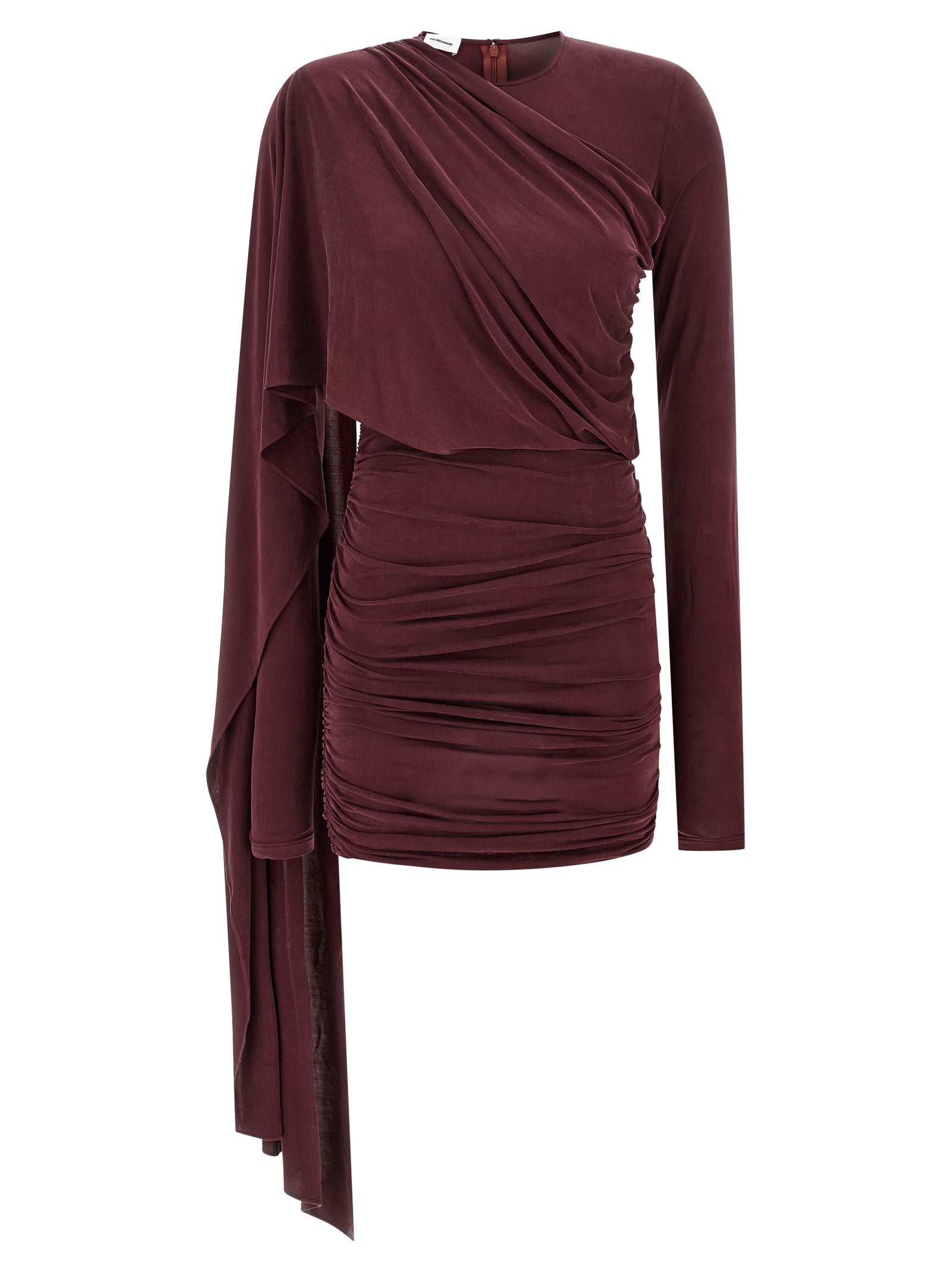 The Andamane Bordeaux Copper Short Dress The Andamane